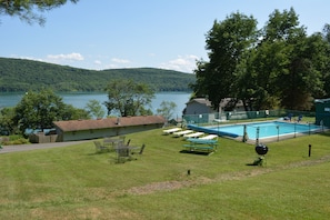 Lake view from pool area
