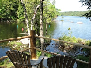 View of Kiwassa Lake from the deck