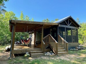 Large covered porch