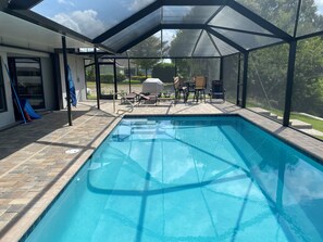 Brand new pool and extended lanai