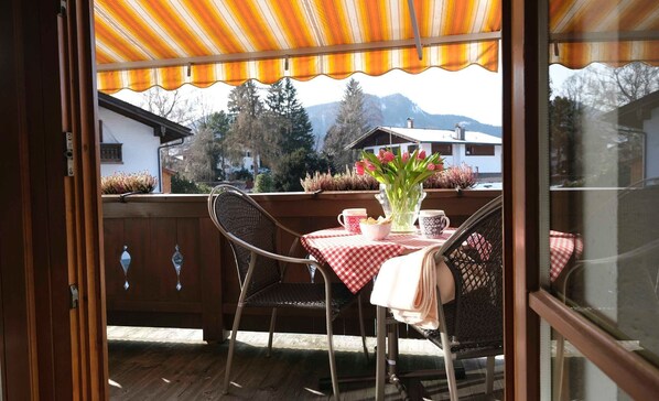 Fewo 10 im Apartmenthaus an der Rottach, Balkon