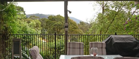 BBQ Area looking towards Mt Dandenong