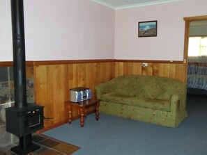 Double sofa bed in living room