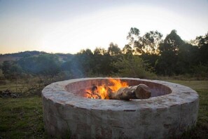 Private firepit.