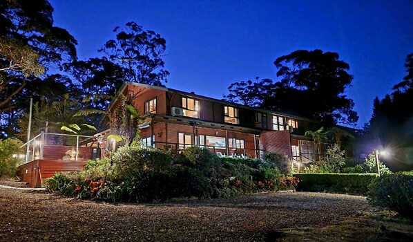 Lodge at twilight
