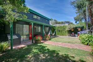 Hammocks and shady garden spots to kick back and relax in