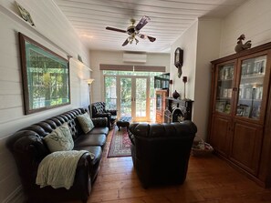 Lounge with French Windows leading out to the deck