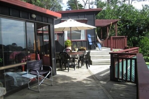 Upstairs deck