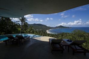 The "Orchid" villa deck and view...
