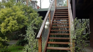 Stairs to deck area
