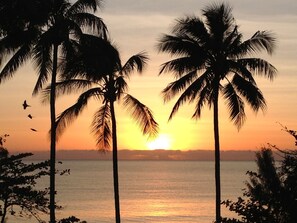 Sunrise as viewed from the balcony.