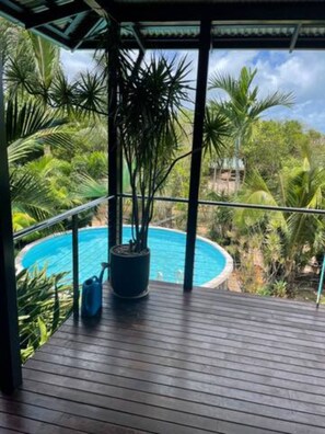 Decking overlooking Pool 