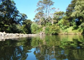 Te Mata Lodge has two kilometres of stream 