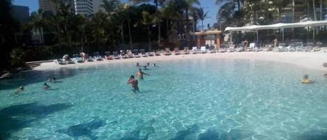 Lagoon beach pool