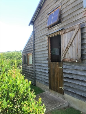 The stable door can be opened up for fresh air and sunlight.