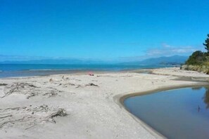 natural paddling pools at low tide