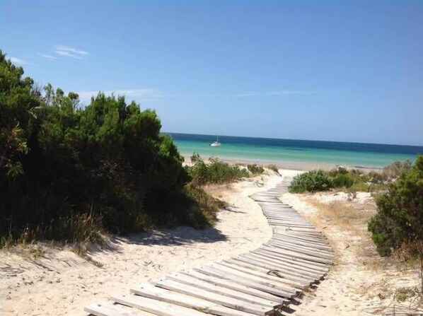 Stairway to the beautiful beach