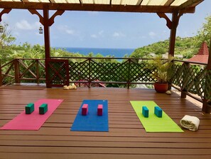 Yoga with a view at Villa Capri 