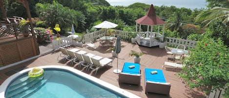 Deck at Villa Capri St. Lucia 