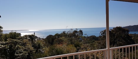 Great whale watching spot from our front deck!