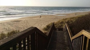 Access to the beach directly across the road from the accommodation