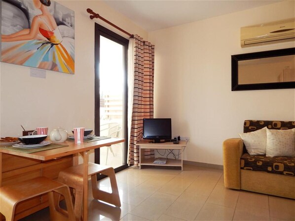 Colorful Open Plan Area of the apartment