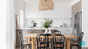 Dining area adjacent to kitchen for easy meals