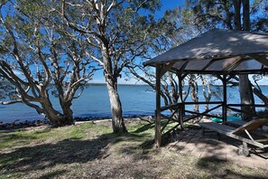 Driftwood lakefront area