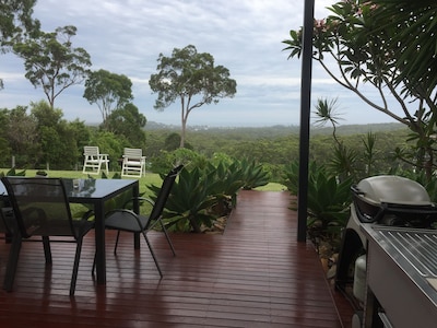 Luxury accommodation in beautiful Scott's Head. Best of beach and bush views.