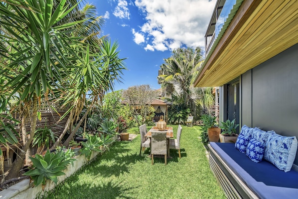 Outdoor area with BBQ, Daybeds and outdoor seating 