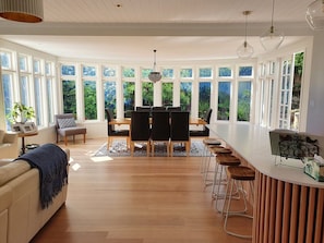 Light filled open plan living room