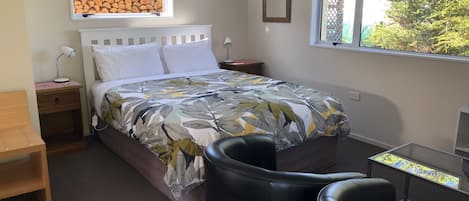 Queen bed in the cottage 