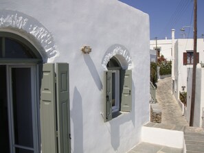 Alley in front of the house