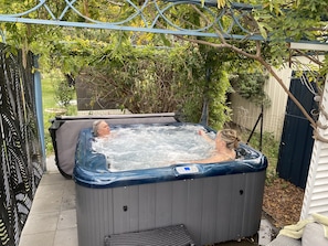 Outdoor hot tub 