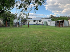 Back yard fully fenced 