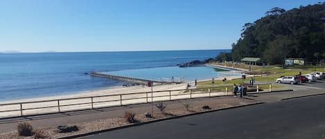 Vista para a praia ou o mar