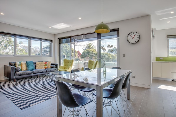 Living Room and Dining Area