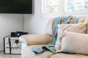 comfortable leather lounge