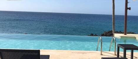 Pool with the picturesque ocean view