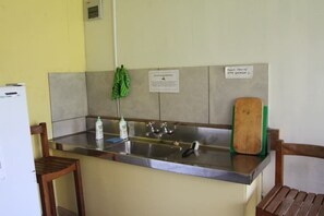 Basic kitchen facilities - shared with Gentle Annie camping guests