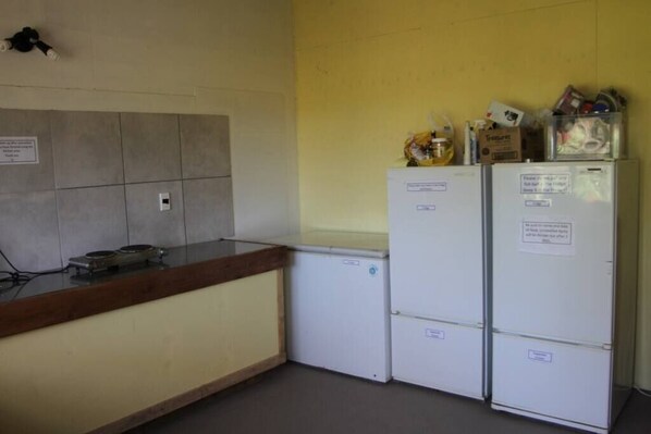 Basic kitchen facilities - shared with Gentle Annie camping guests