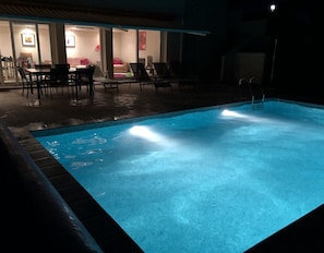 Pool at night