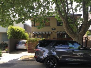 Parking space adjoining our courtyard.