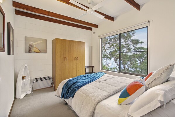 Master bedroom with lake views 