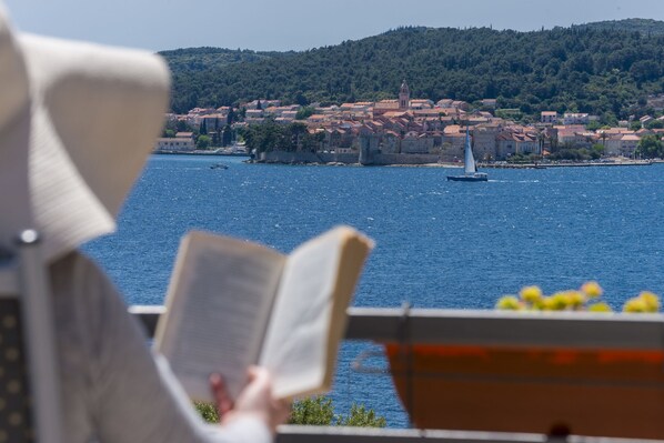 Terrace view to Korčula town