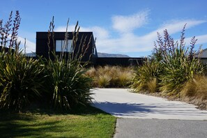 Entrance planting gives shelter and privacy.