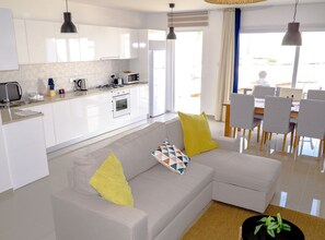 Fully equipped open kitchen