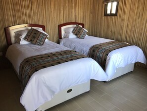 European-size twin 'Raha' beds in Neem