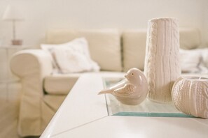 Just the right kind of sofa for plunking down in and taking a load off.