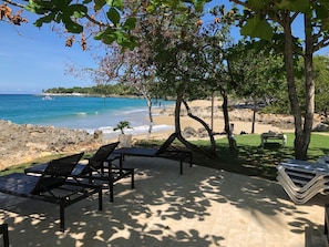 Private beach